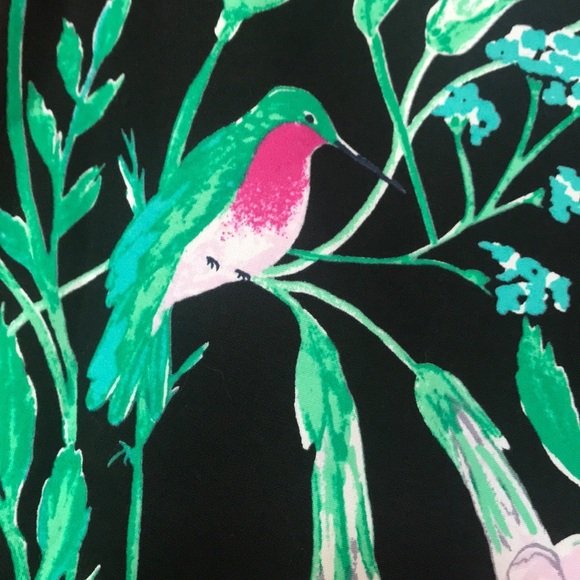 Kate Spade Jardin Poplin Peplum Hummingbird Top Size XS - Picture 9 of 14